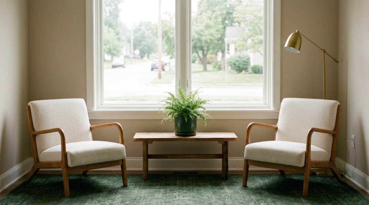 The waiting area at Indiana Chiropractic and Rehab